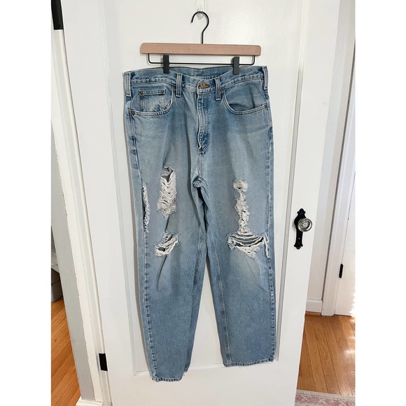 Carhartt Men’s Distressed Jeans 36x34 BV60 LVB - Picture 1 of 8